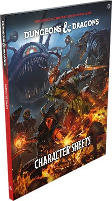 2024 Dungeons & Dragons Character Sheets (Preorder) in Tabletop Role Playing Games at The Compleat Strategist