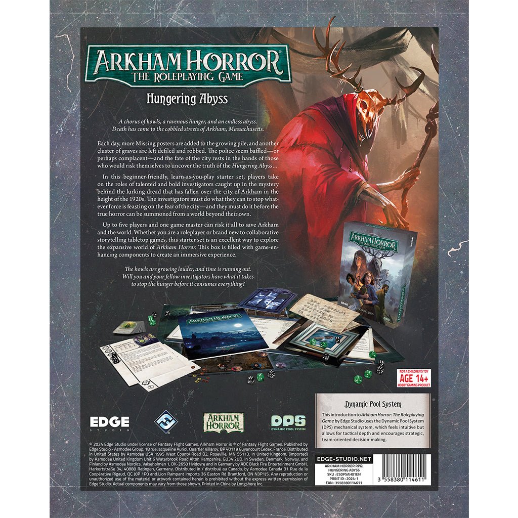 Arkham Horror RPG Starter Set - Hungering Abyss Games The Compleat Strategist