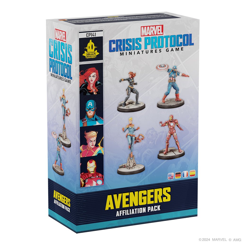 Marvel: Crisis Protocol – Avengers Affiliation Pack Collectible Miniatures Game The Compleat Strategist