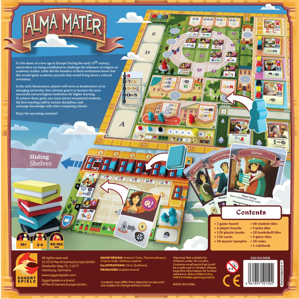 Alma Mater in Board Games at The Compleat Strategist