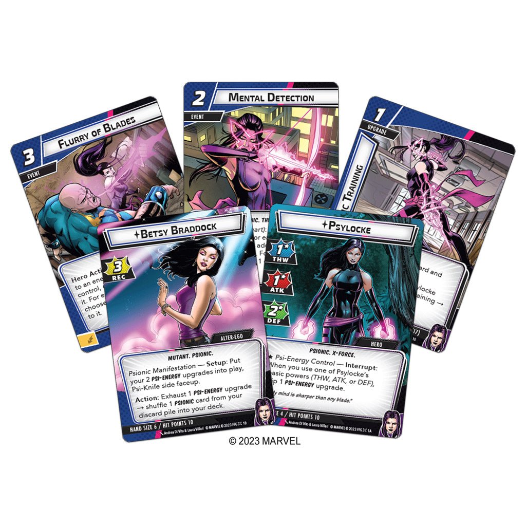 Marvel Champions: The Card Game - Psylocke Hero Pack Collectible Card Games The Compleat Strategist