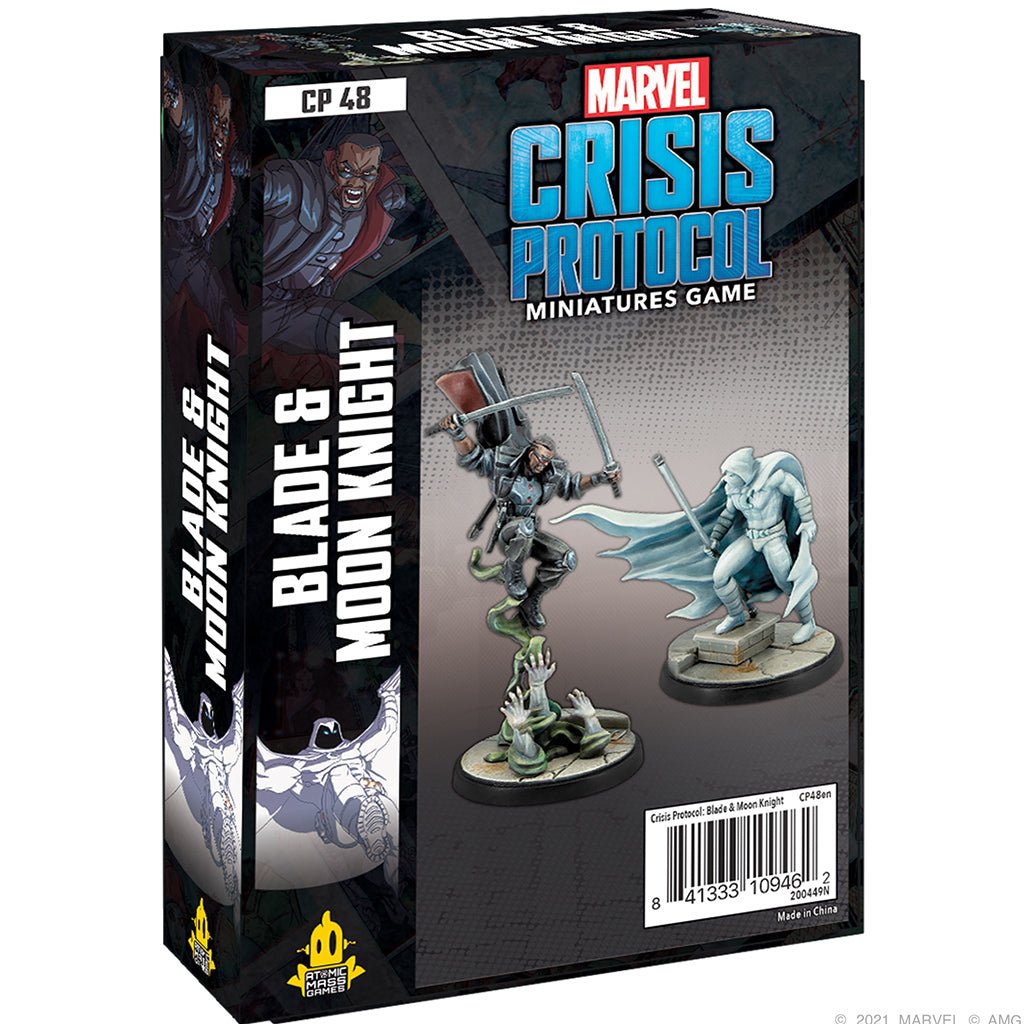 Marvel Crisis Protocol Blade and Moon Knight Character Pack in Collectible Miniatures Games at The Compleat Strategist